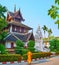 Architecture of Ho Trai in Wat Chedi Luang, Chiang Mai, Thailand