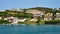 Architecture of houses on the coast of the port of Mahon