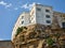 Architecture of houses on the coast of the port of Mahon Mao