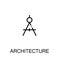 Architecture icon or logo for web design.