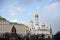 Architecture of Moscow Kremlin. Popular landmark.