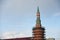 Architecture of Moscow Kremlin. Popular landmark.