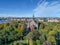 architecture of the Nordic Museum or Nordiska museet, located on Djurgarden island in Stockholm, Sweeden