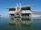 Architecture of the Oceaneum aquarium in Lisbon in the expo park of the nations