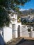 Architecture overlooking the a Beach in Nerja Town Centre in  Spain