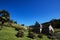 Architecture Panoramic view of the Gothic Church of Villa Nogues in the province of Tucuman hill San Javier Jesuit religious