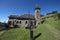 Architecture Panoramic view of the Gothic Church of Villa Nogues in the province of Tucuman hill San Javier Jesuit religious