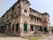 architecture of Ramnagar Fort on the banks of the ganges in Varanasi, India