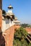 Architecture of Red Fort in Agra, India