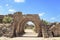 Architecture of the Roman period in Caesarea national Park on the Mediterranean coast