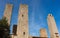 Architecture of San Gimignano, small medieval village of Tuscany