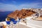 Architecture with a sea view in Fira village, Santorini