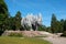 Architecture of Sibelius Monument  in Helsinki, Finland