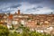 Architecture of Sienna city, Italy