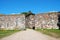 Architecture of Suomenlinna sea fortress in Helsinki, Finland