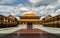 Architecture of Taiwanese temple-style at Fo Guang San Temple