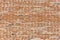 Architecture textures, detailed view of paired masonry brick, traditional spanish orange brick wall