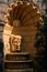 Architecture, tourism concept - Arched and Decorated Niche in Stone Wall