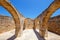 Architecture of Venetian fortress Fortezza in Rethymno on Crete, Greece