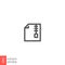 Archive data, zip file icon. data Compressed document button