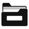 Archive file folder icon, simple style