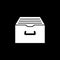 Archive storage solid icon