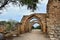 Archs in ancient city of Caesarea, Israel