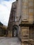 Archs and below street passage through columns of the old town of Pontevedra