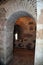 Archway in castle tower, Antequera, Spain.