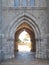 The archway is a classic look for this rero mansion.