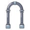 Archway concrete icon, cartoon style