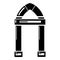 Archway decorative icon, simple black style