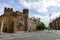 Archway Entrance to Eton College with Curved Road