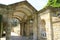 Archway at Hever Castle garden in Kent, England, Europe.