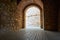 The Archway in medieval castle in Alanya, Turkey.