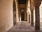 Archway at Moorish castle in Malaga Spain