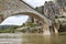 Archway and paths in france over the bridge