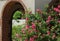 Archway and roses