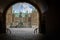 Archway to Frederiksborg castle, the largest Renaissance residence in Scandinavia.