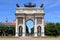 The Arco della Pace monument in Milan, Italy