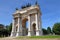 The Arco della Pace monument in Milan, Italy