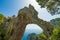 Arco Naturale, natural arch on coast of Capri island, Italy