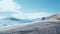 Arctic Beach: Photorealistic Sandy Shore With Mountain Views