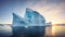 arctic dome icebergs landscape