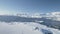 Arctic epic ocean mountain landscape aerial view