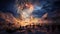 Arctic Fireworks Extravaganza: New Year\\\'s Spectacular in the Antarctic Sky
