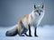 Arctic fox isolated. Ai Generated