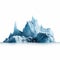 Arctic Iceberg Fragmented Advertising With Hyper-realistic Details