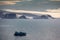 Arctic Islands Glaciers, snowfields, iceberg and rock outcrops