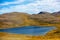 Arctic lake in summer. Wild nature of Norway